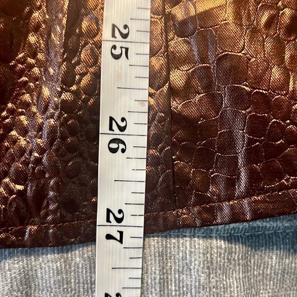 Carlisle,Metallic Bronze Lurex Shimmer Statement Jacket Liteweight Evening SizeL - Picture 15 of 15